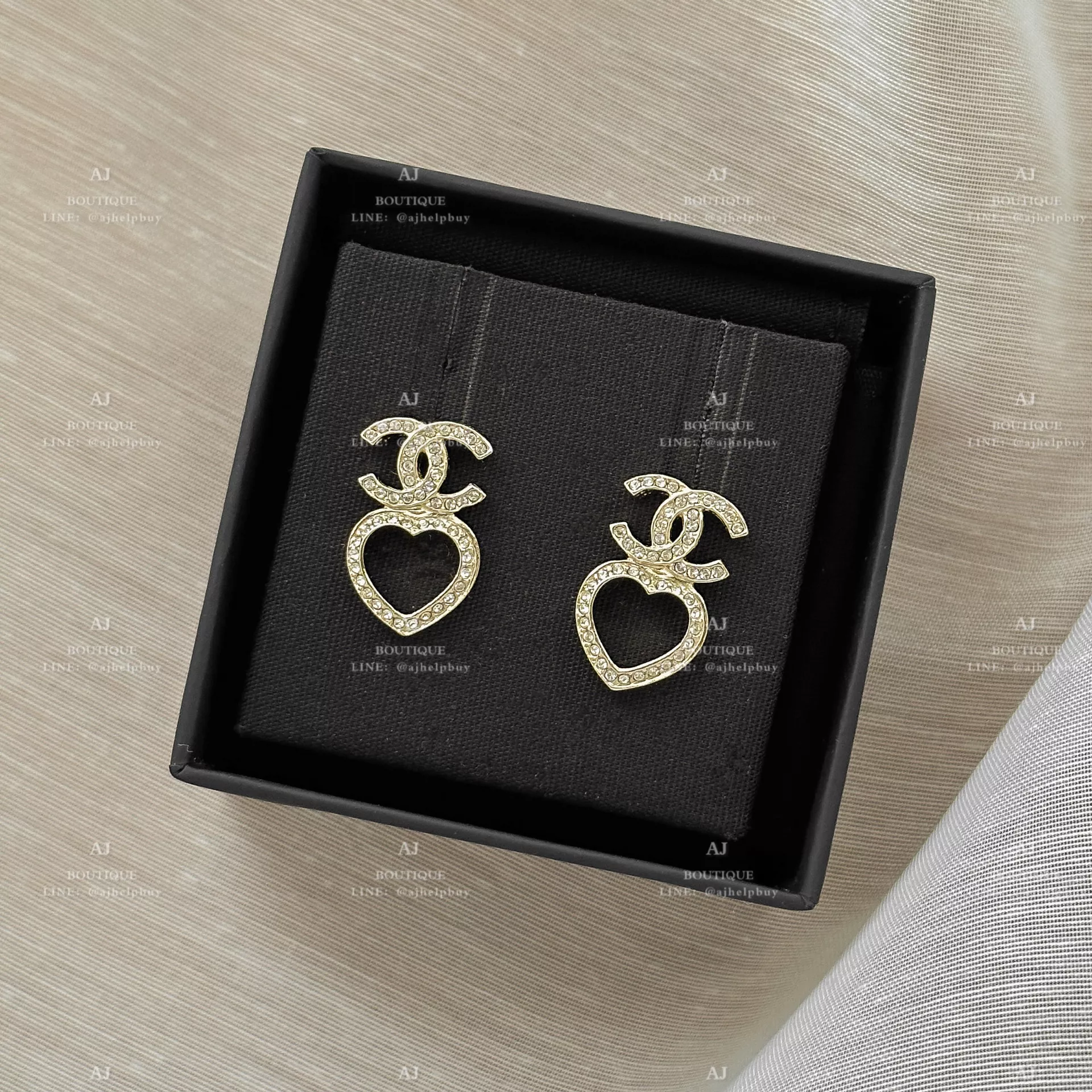 Chanel 針式耳環 金色 代購主圖
