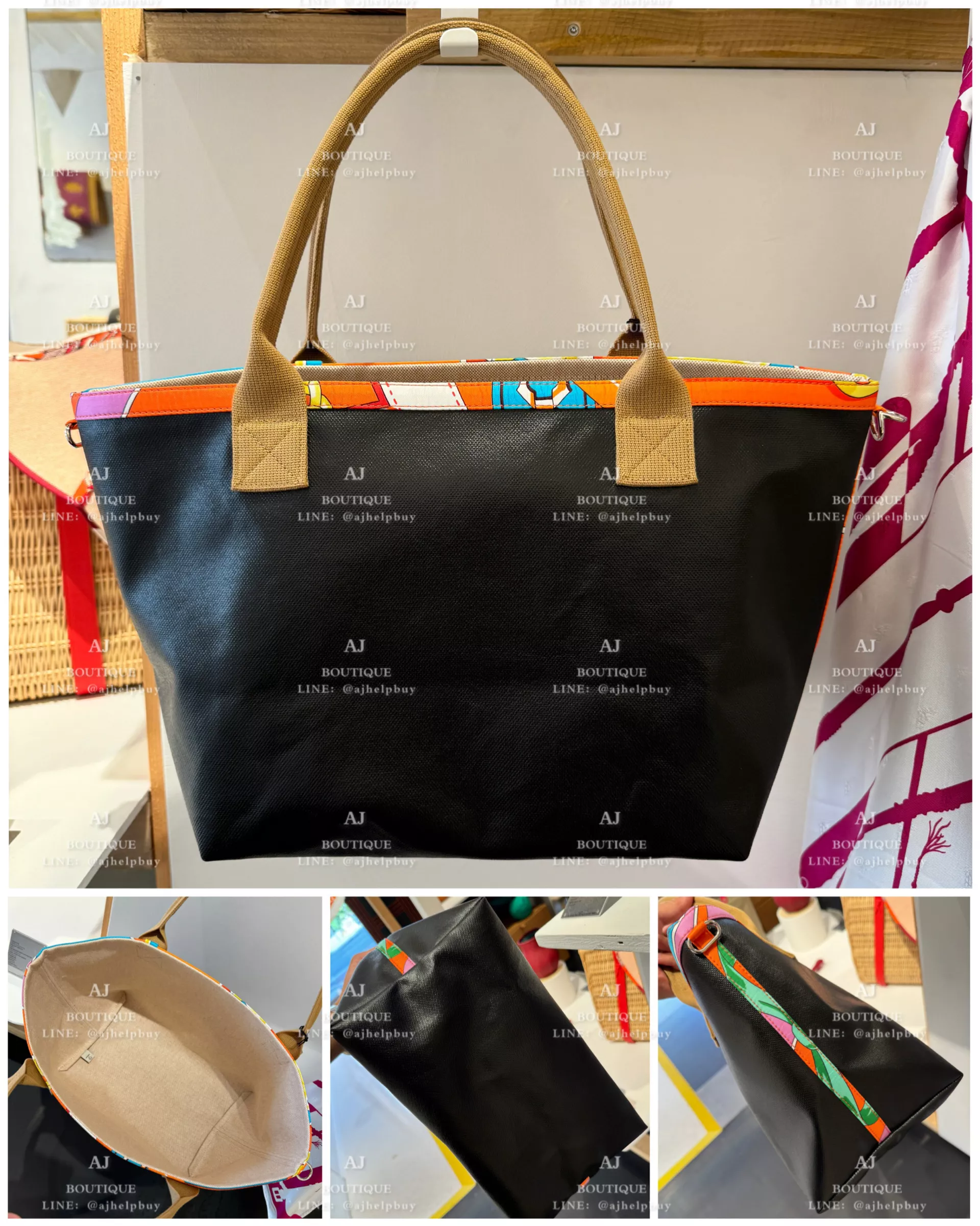 Hermes Petit H 系列 防潑水面料 黑色 肩背包 代購主圖