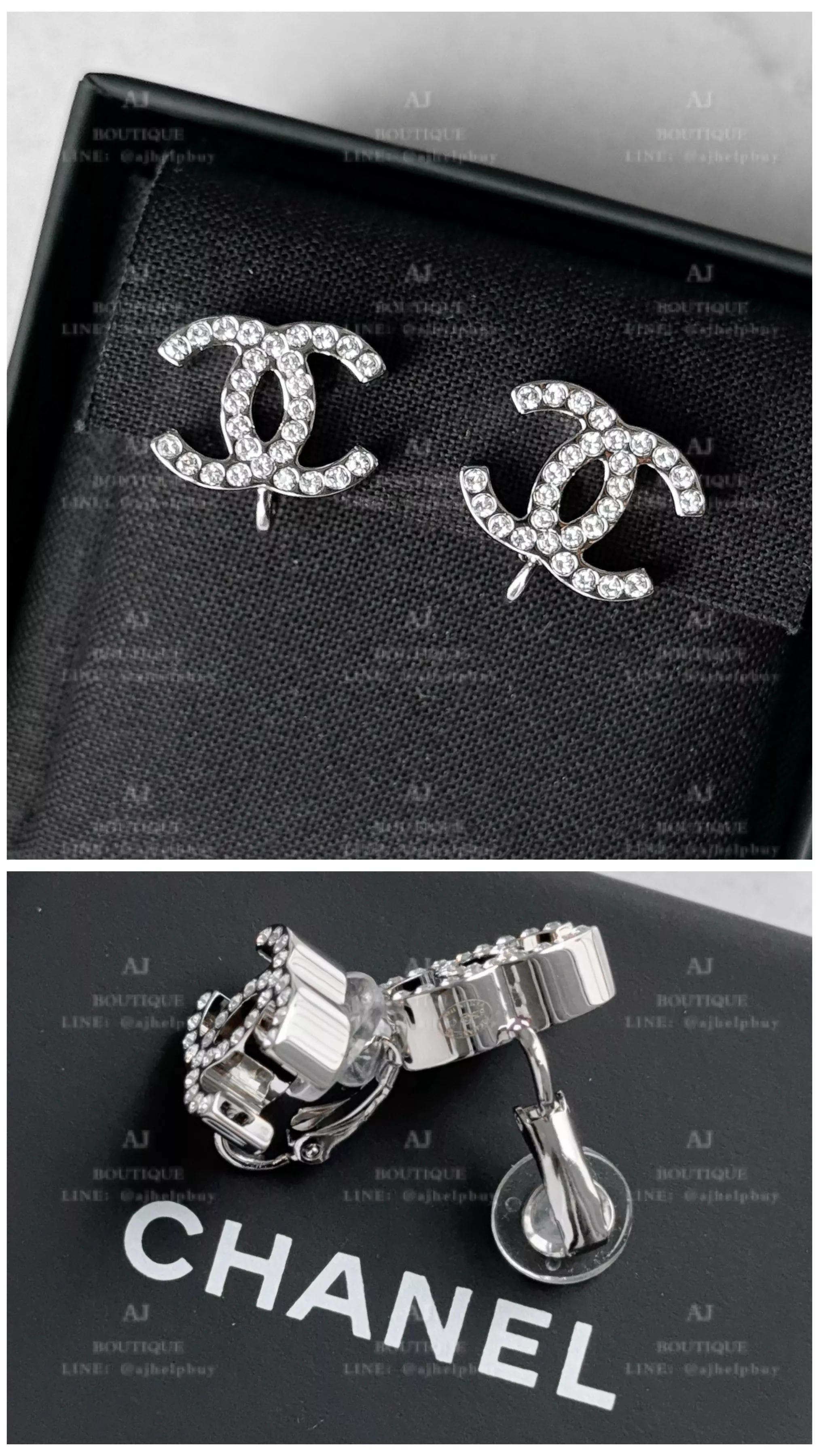 Chanel 新款耳環 白金 代購主圖