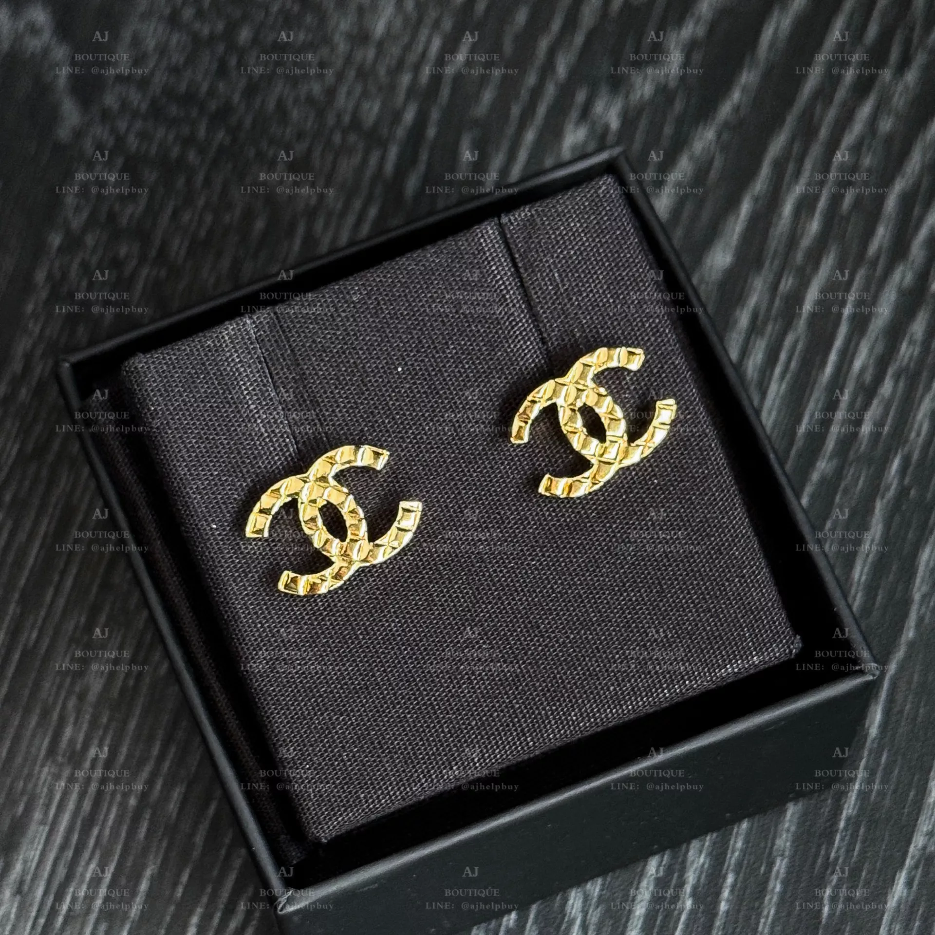 Chanel 針式耳環 金色 代購主圖