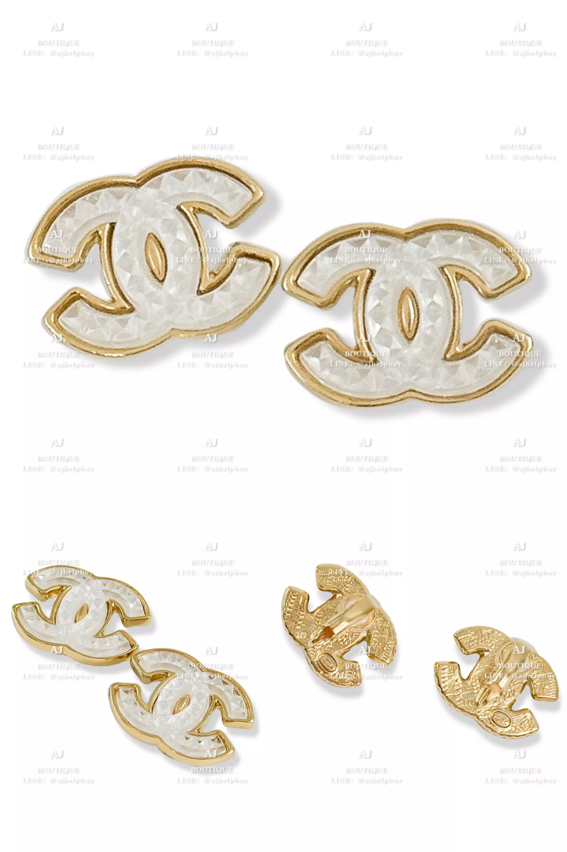 Chanel 夾式耳環 金色 代購主圖