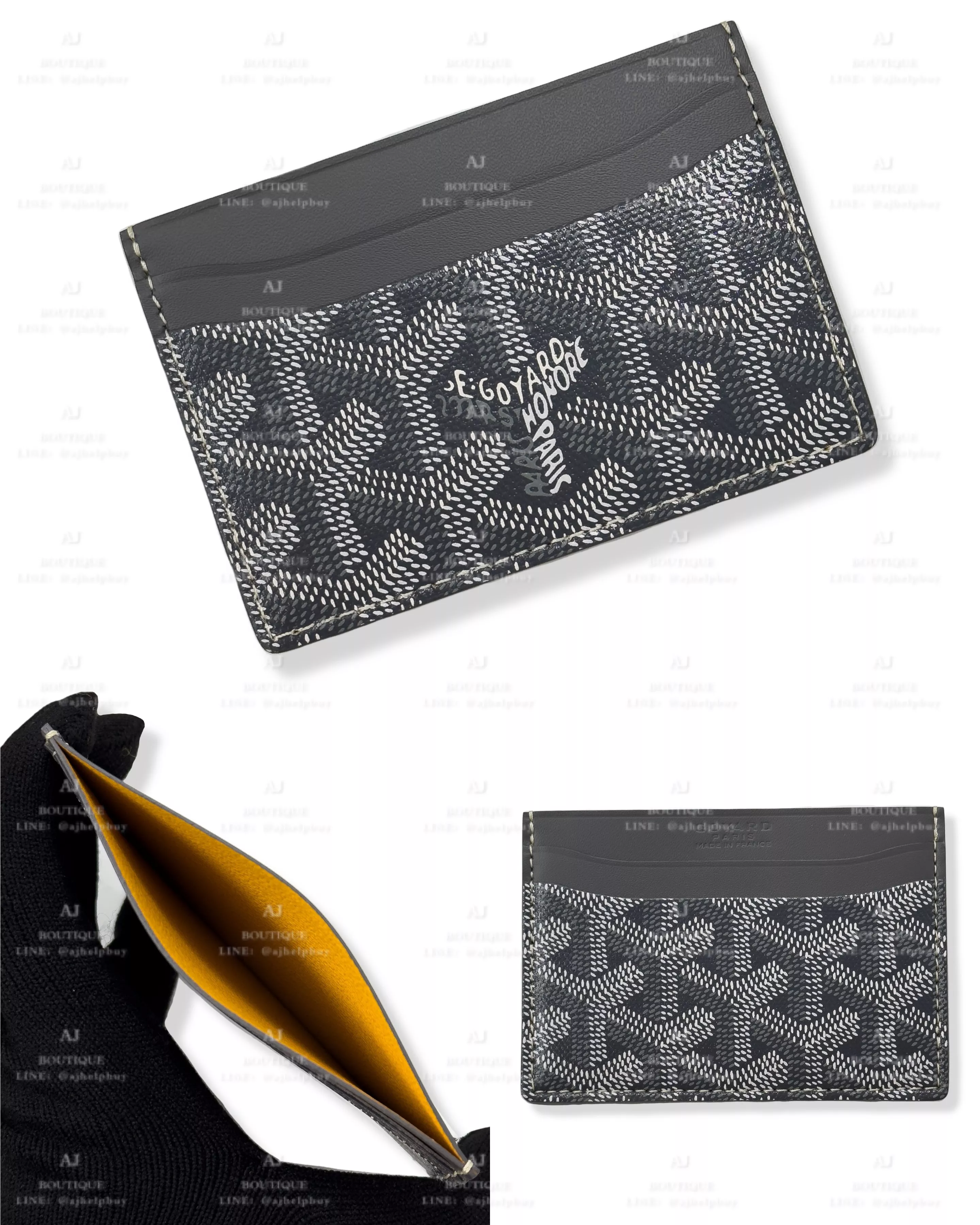 Goyard 經典卡片夾 灰色 代購主圖
