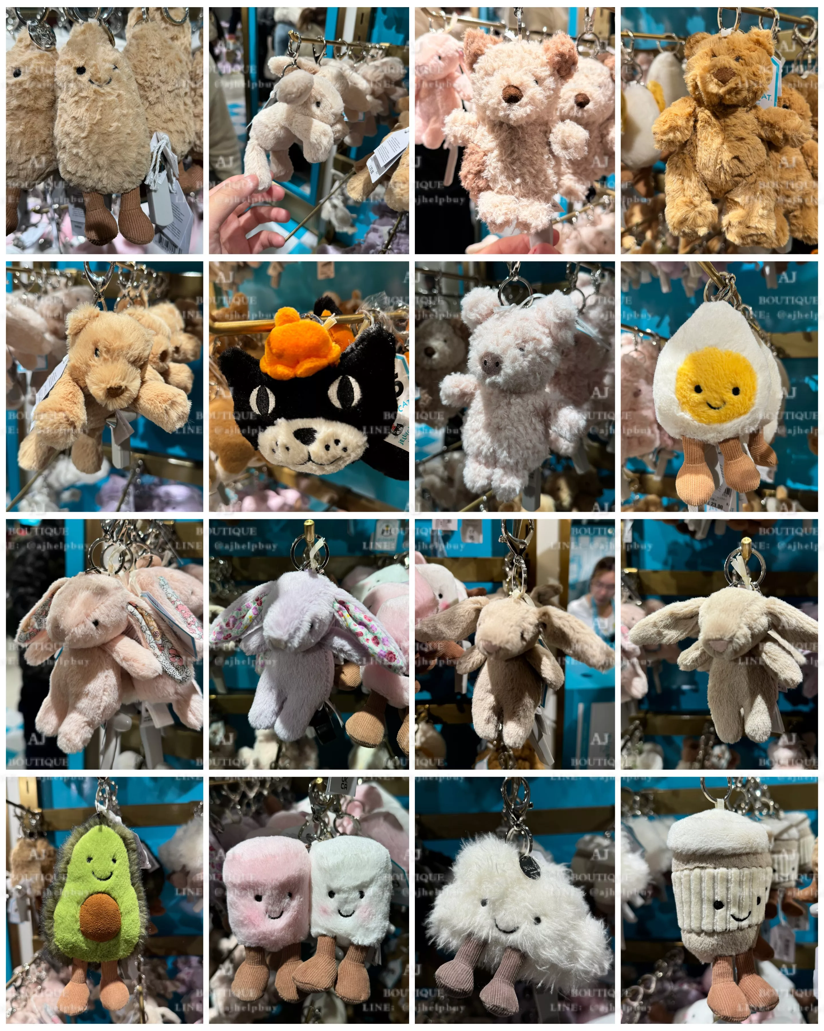 Jellycat 鑰匙圈小吊飾們~ 贈品主圖