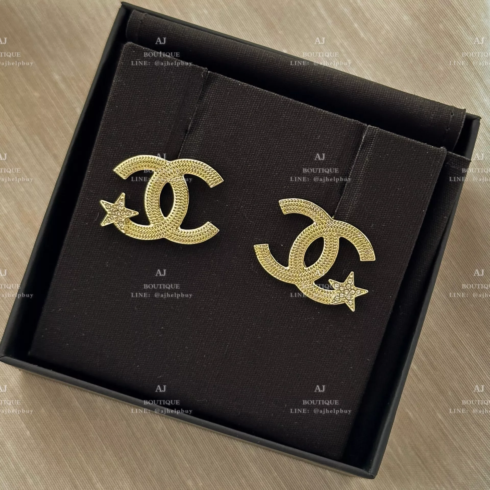 Chanel 針式耳環 金色 代購主圖