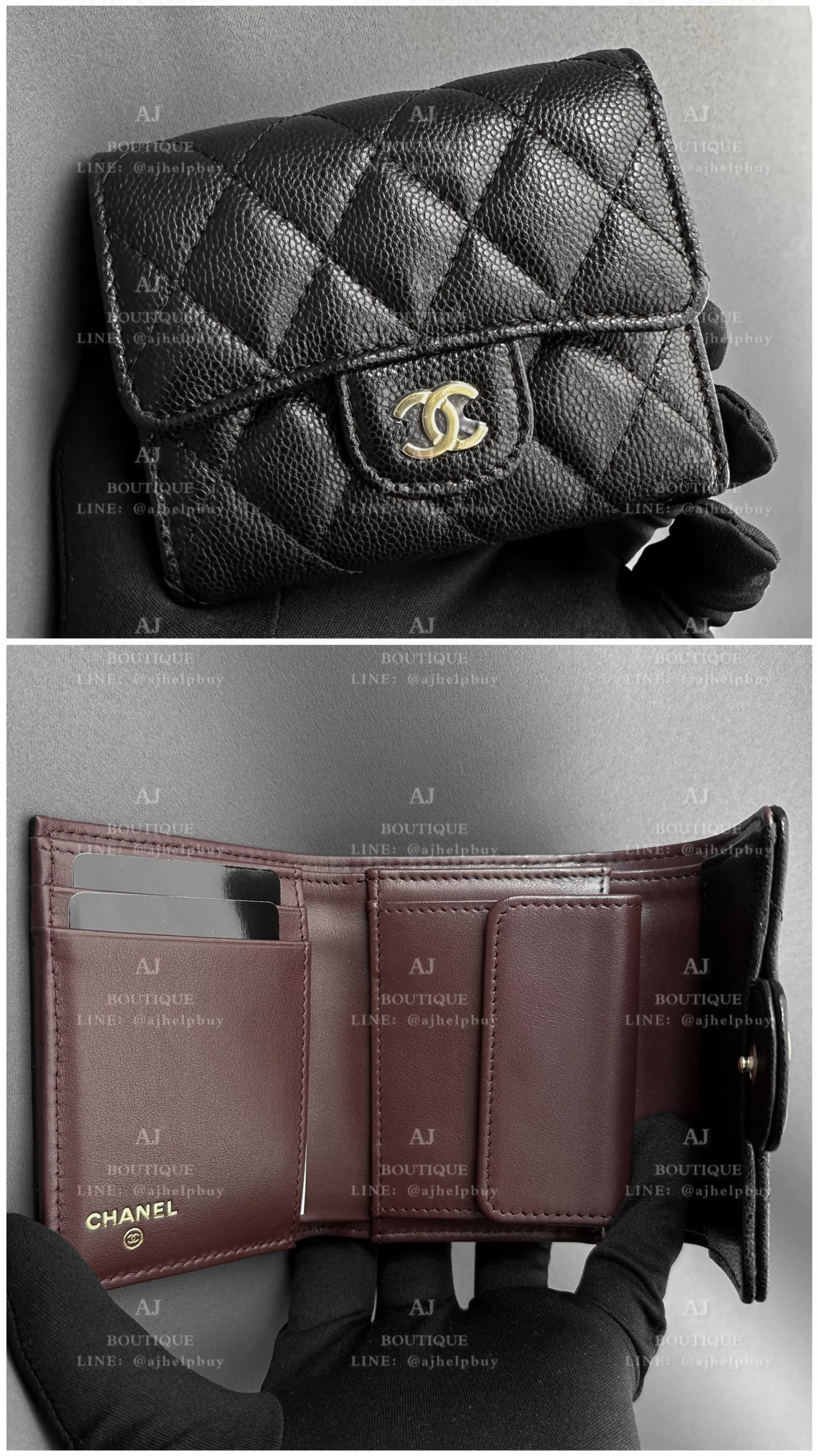 Chanel 經典款 三摺短夾 小款 代購主圖
