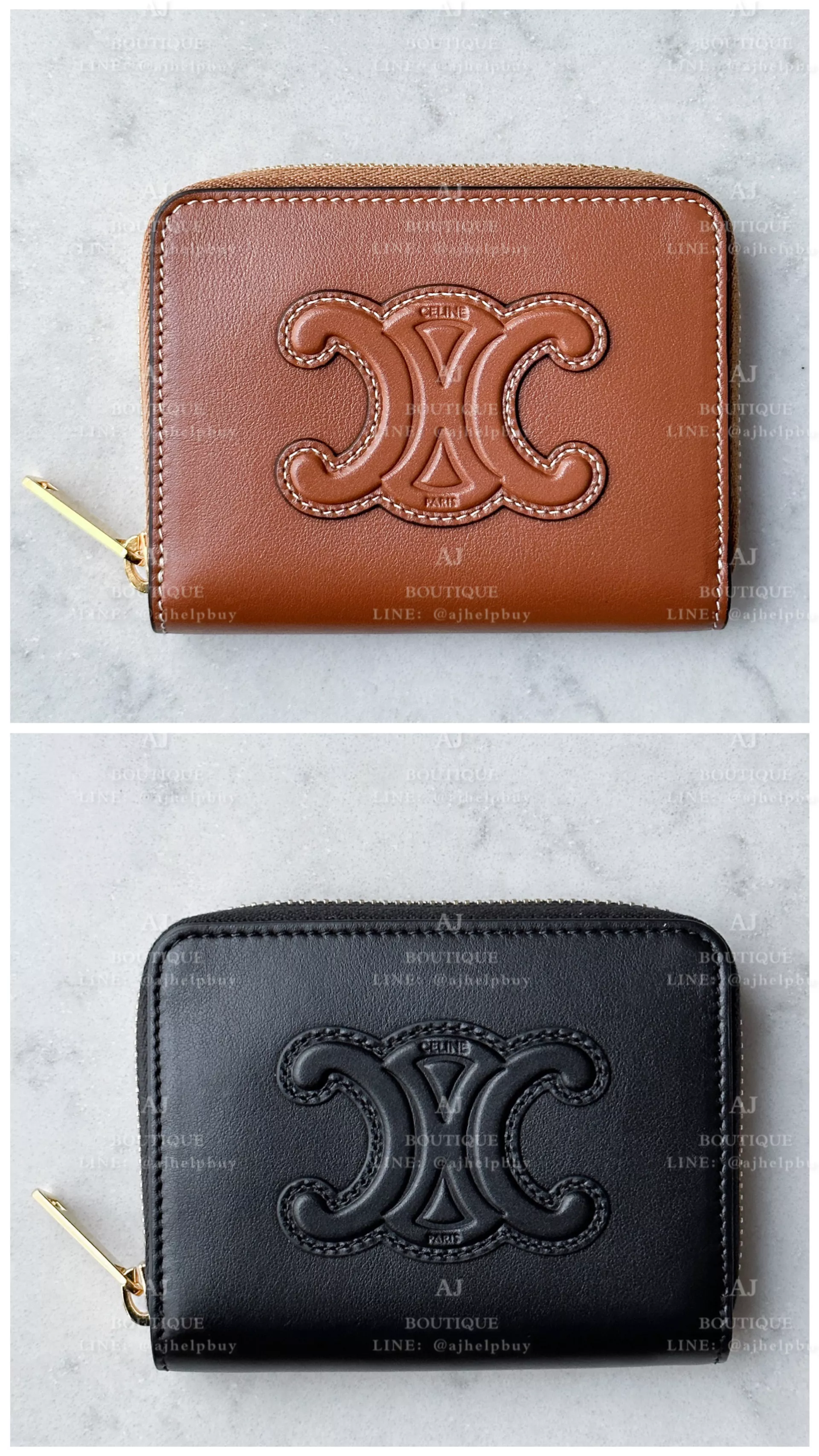 Celine Triomphe Zipped Wallet 凱旋門 拉鋉錢包 代購主圖