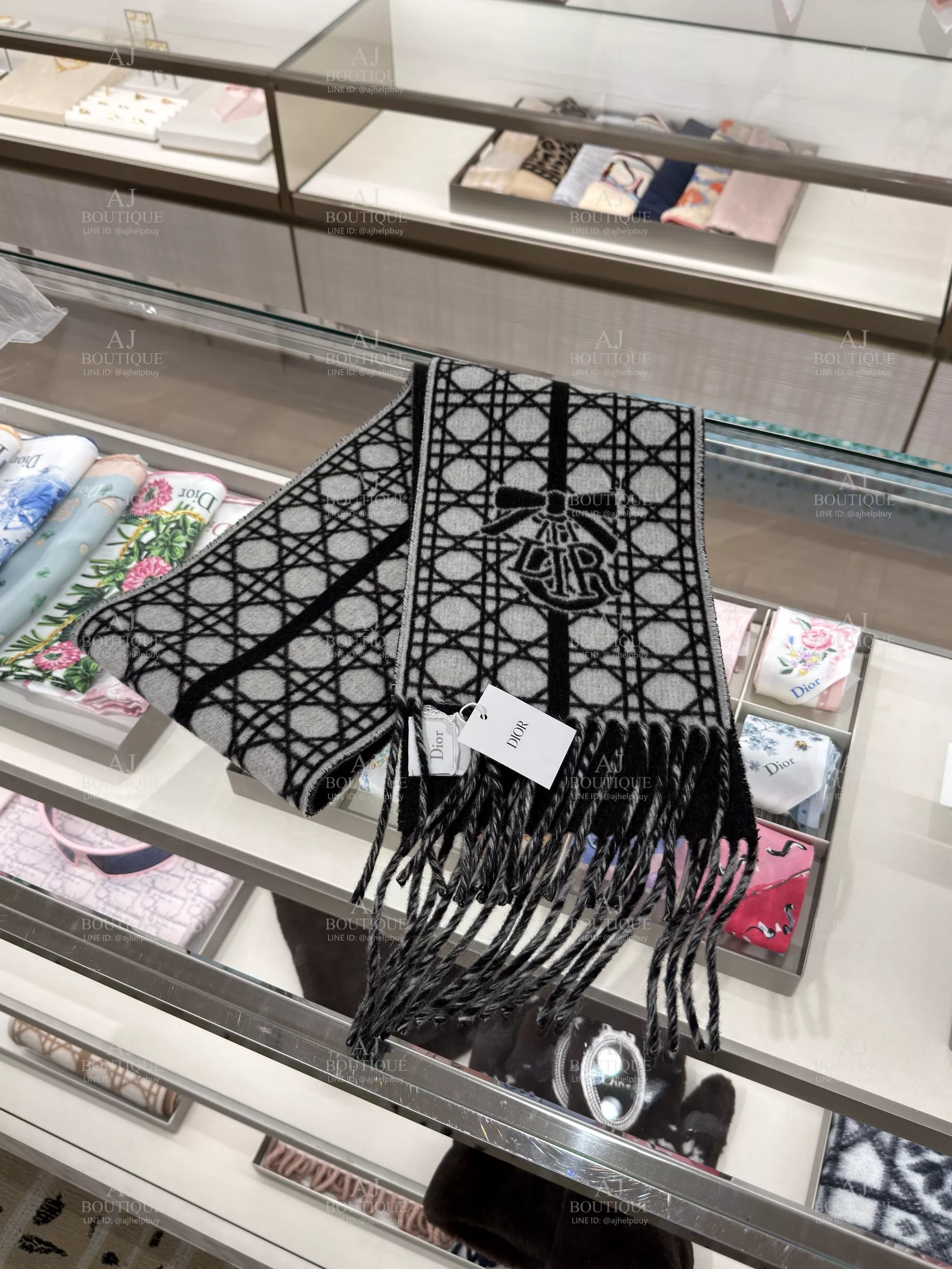 Dior Essence Cannage Skinny Scarf 窄版圍巾 代購照片4
