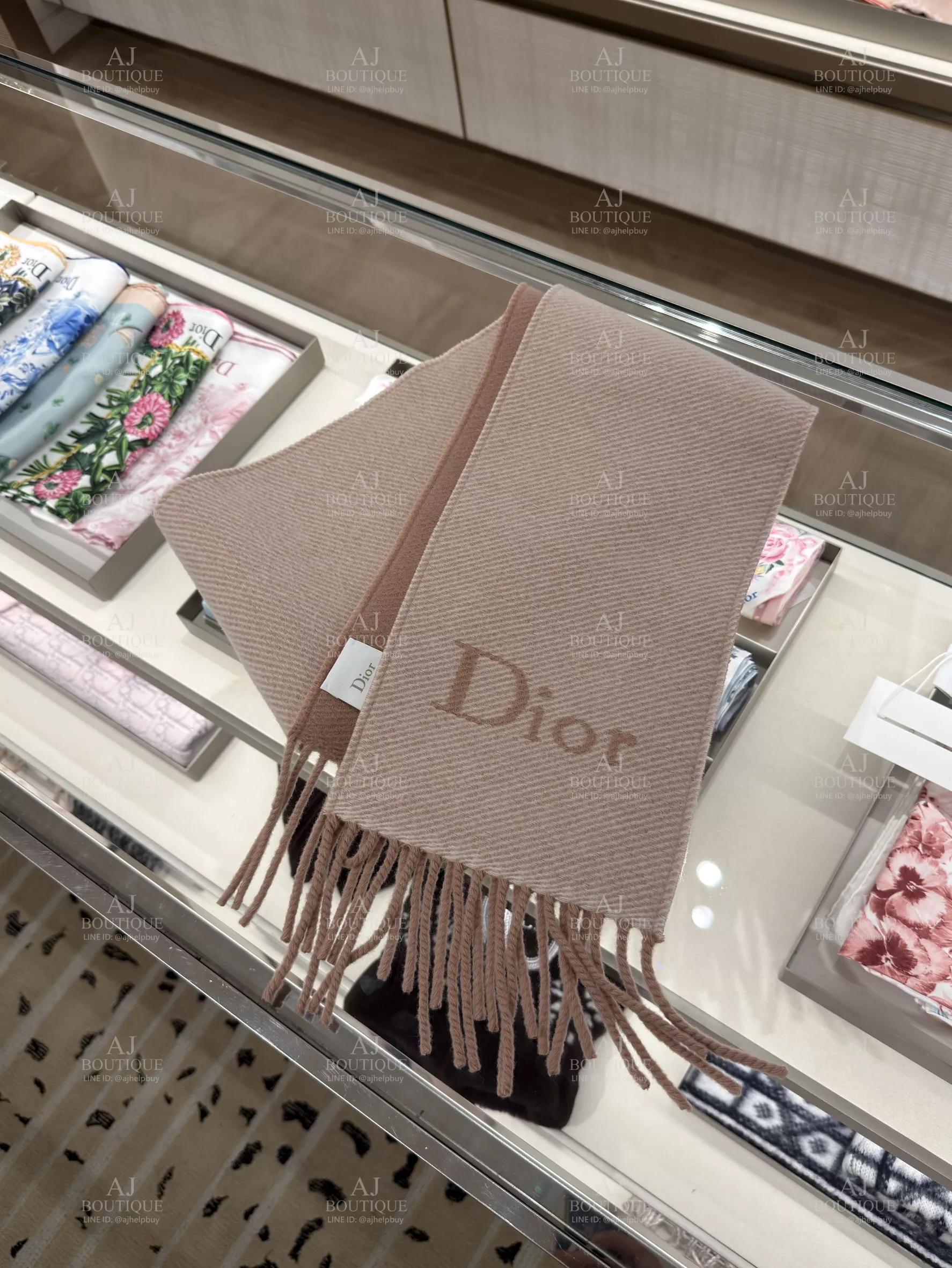 Dior Essence Cannage Skinny Scarf 窄版圍巾 代購照片2