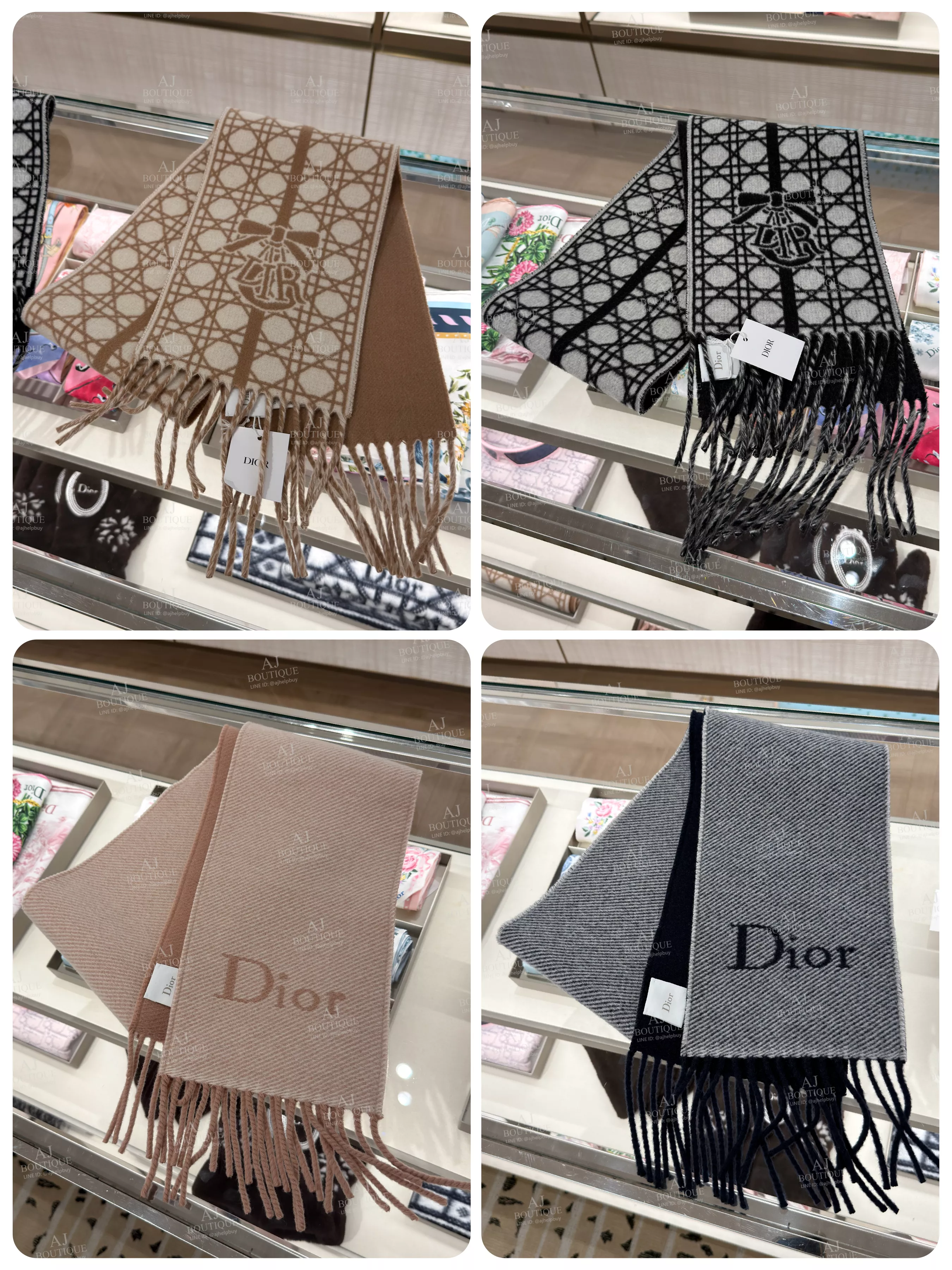 Dior Essence Cannage Skinny Scarf 窄版圍巾 代購主圖