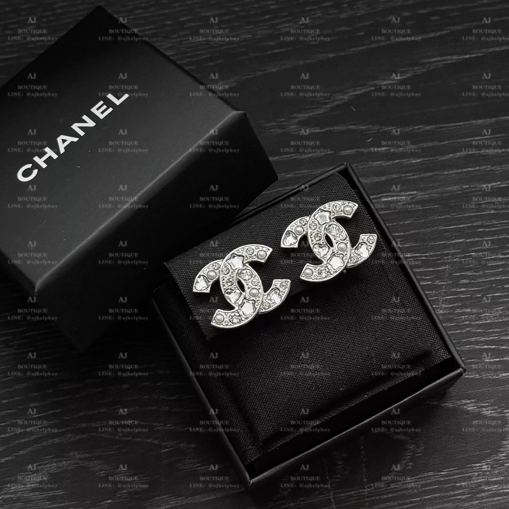 Chanel Clip On Earrings 夾式耳環 白金 代購主圖