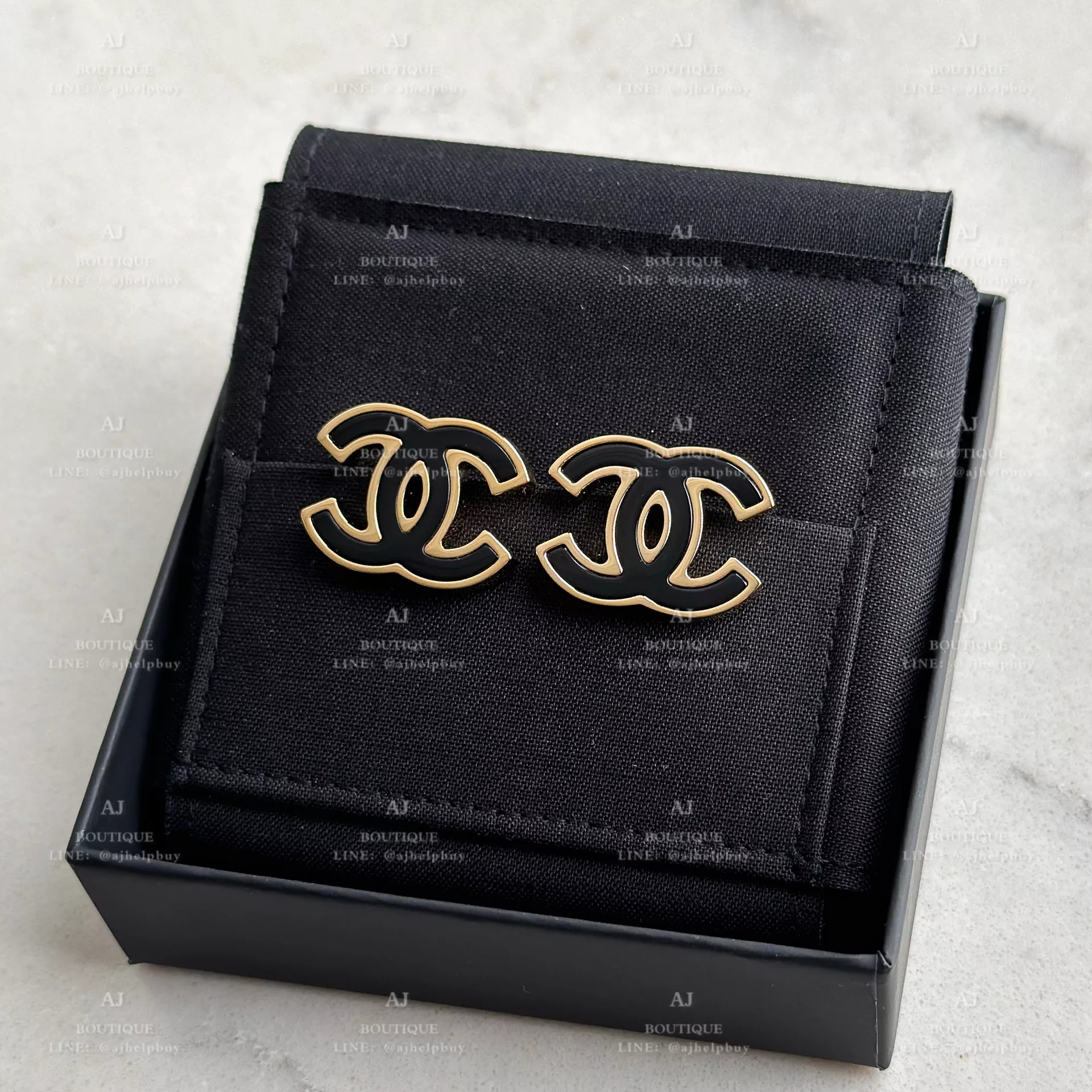 Chanel 夾式耳環 金色 代購主圖