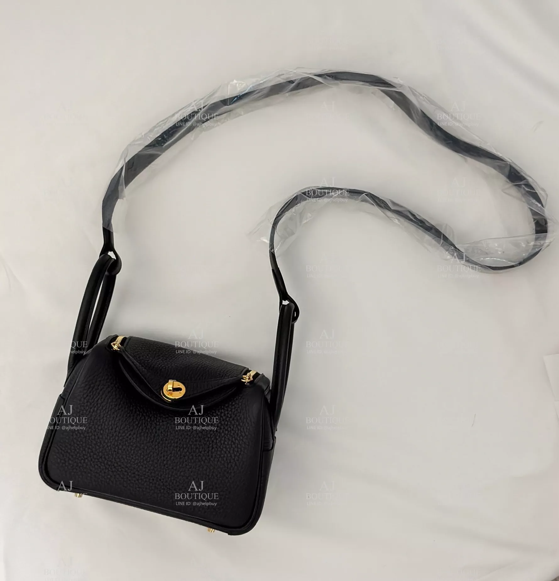 Hermes Mini Lindy Black Gold Hardware 黑金 代購主圖