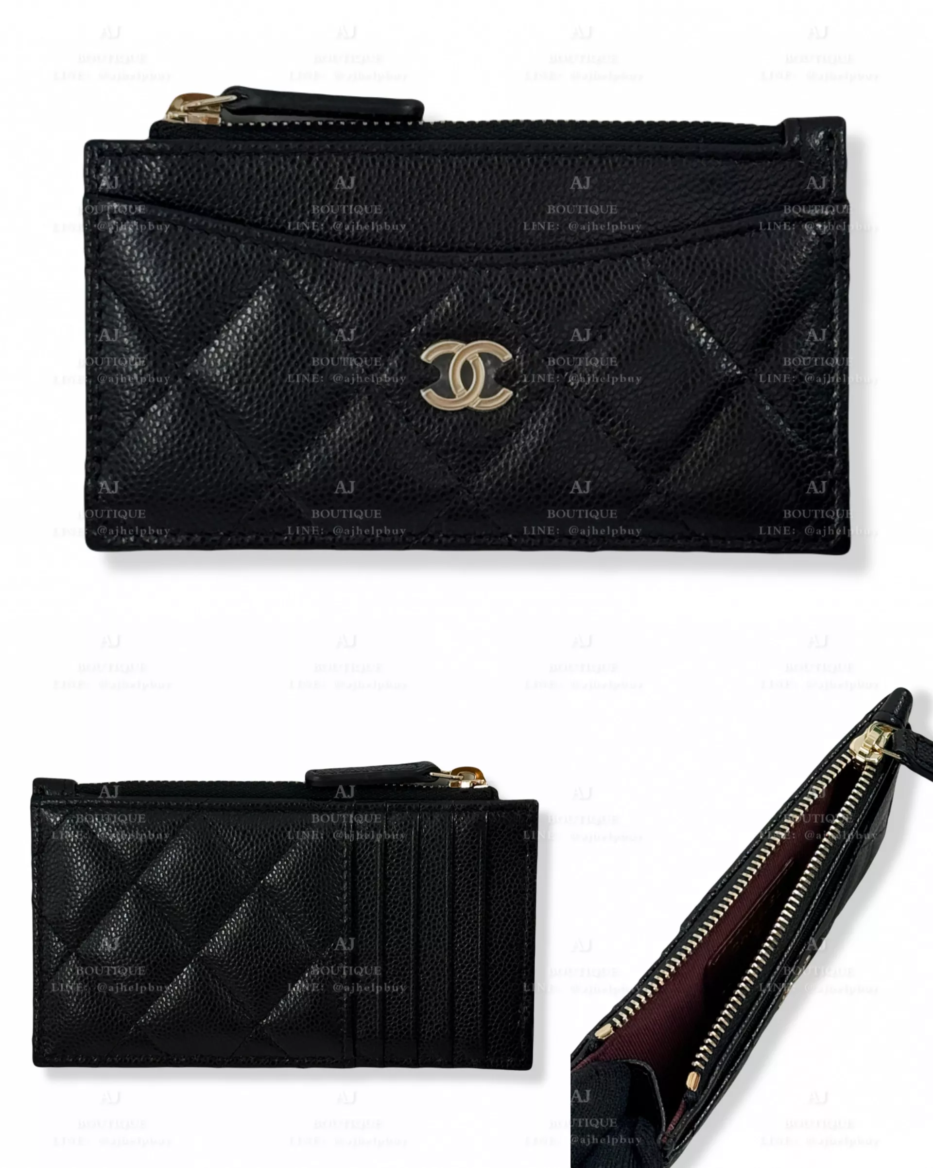 Chanel 經典款 拉鍊卡包 代購主圖