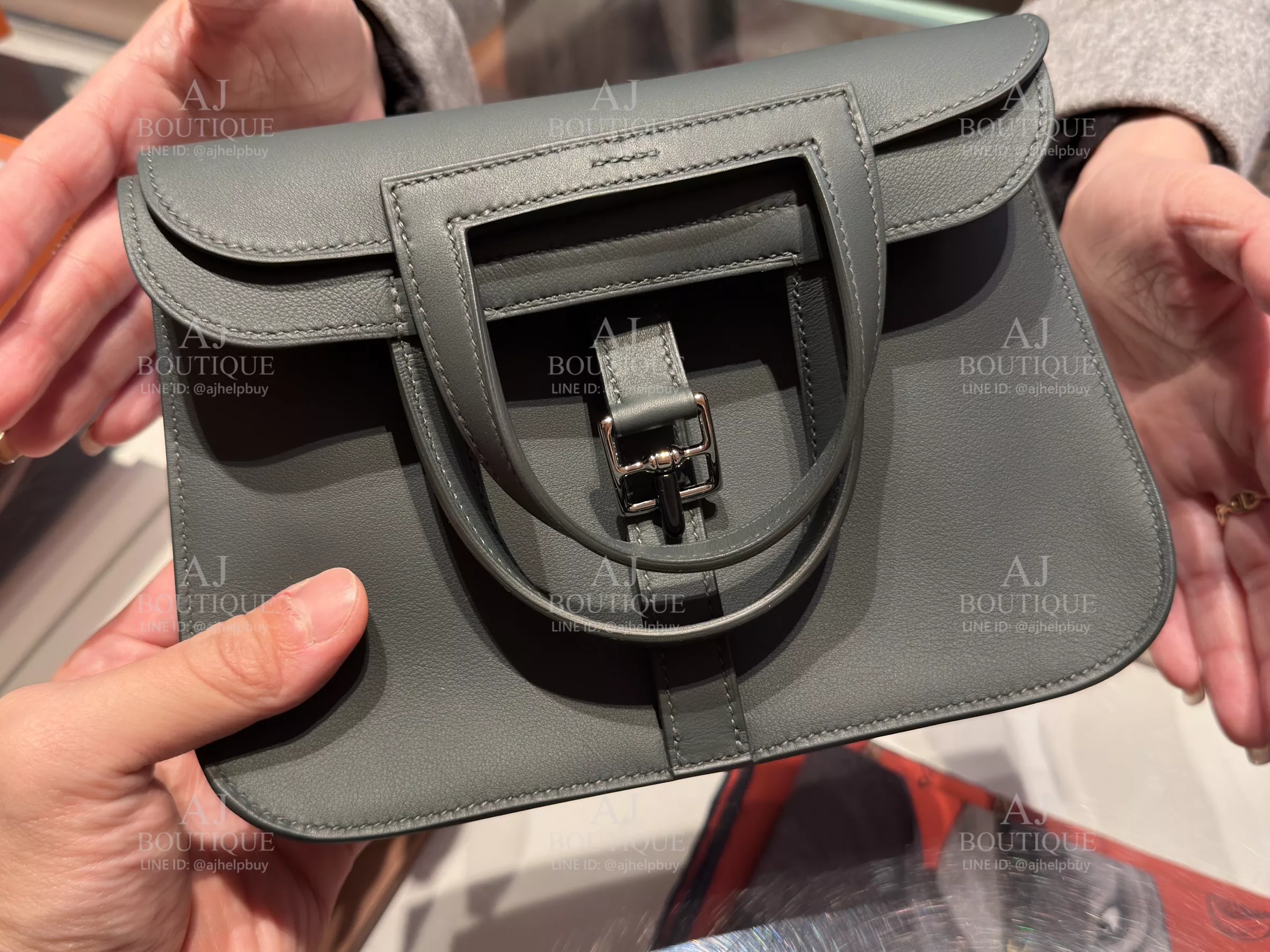 Hermes Mini Halzan Vert Mangrove 超美綠色 代購主圖