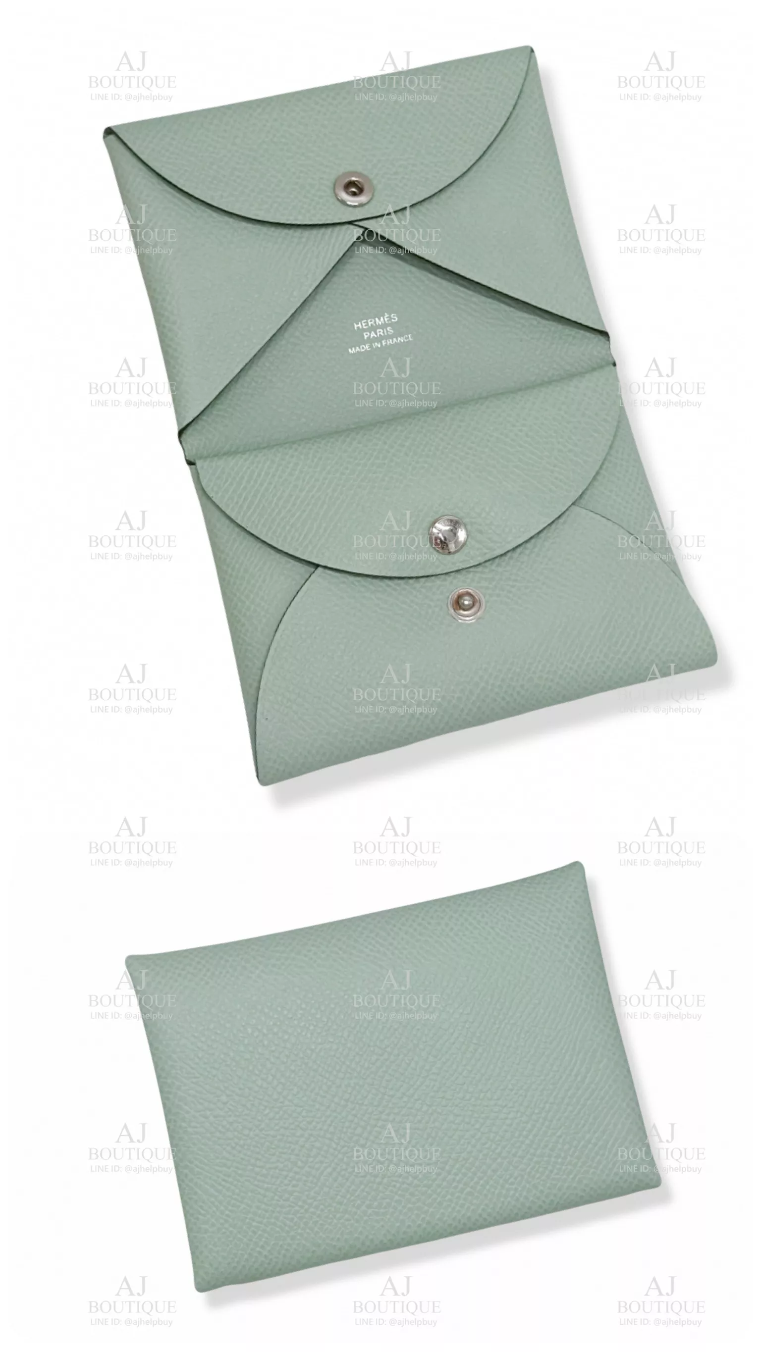 Hermes Calvi Duo Vert Eau Epsom 湖水綠 代購主圖