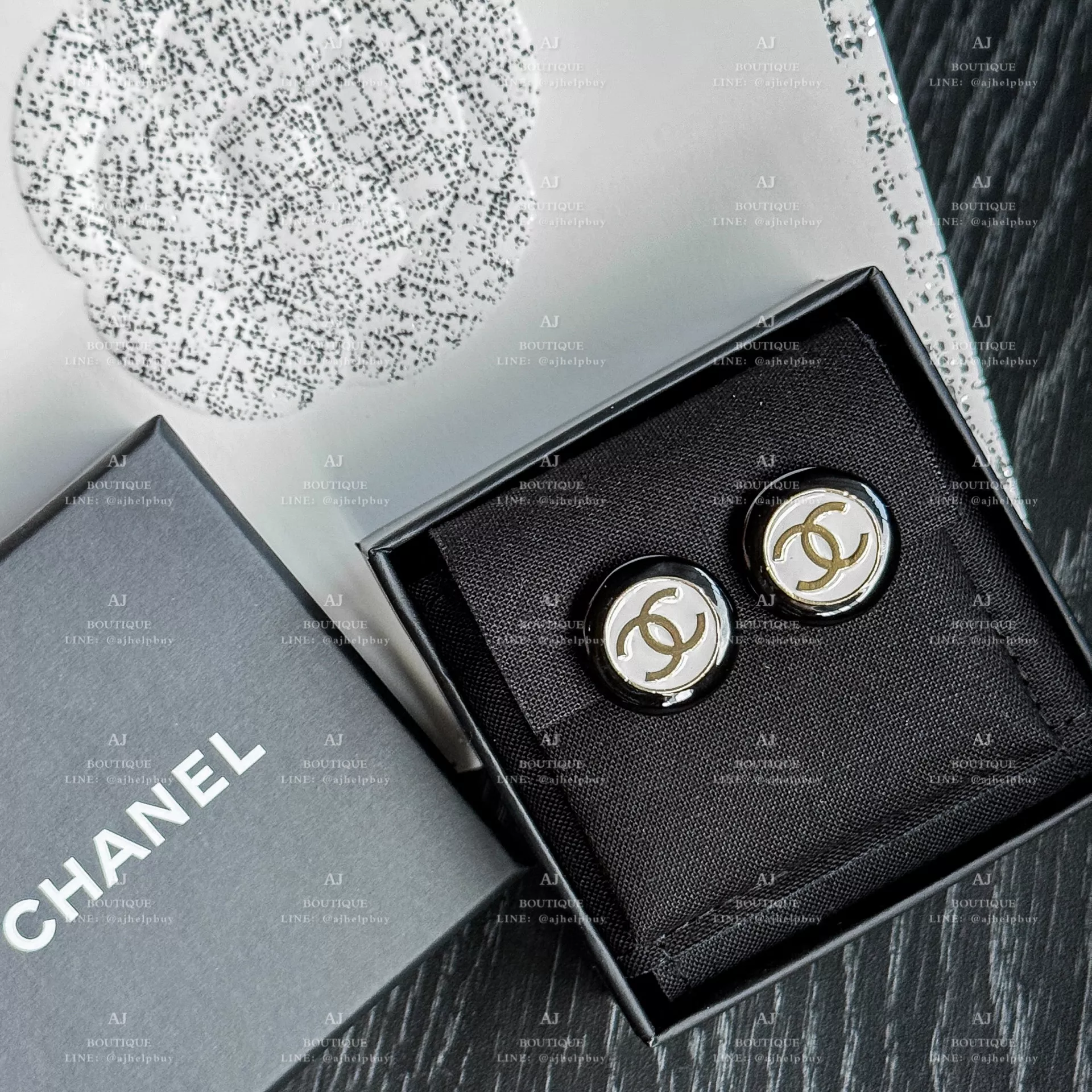 Chanel 夾式耳環 淡金 代購主圖