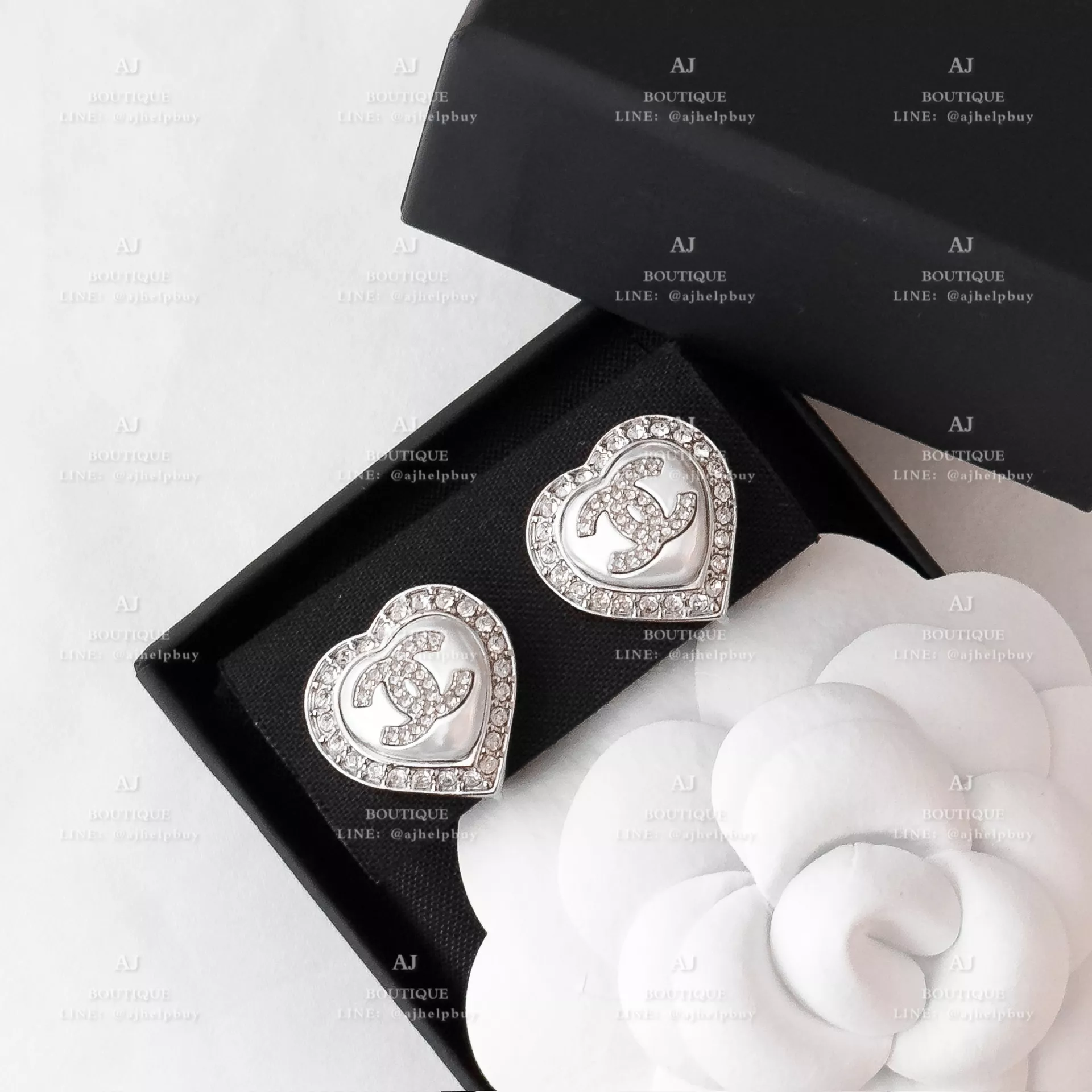Chanel 夾式耳環 白金 代購主圖
