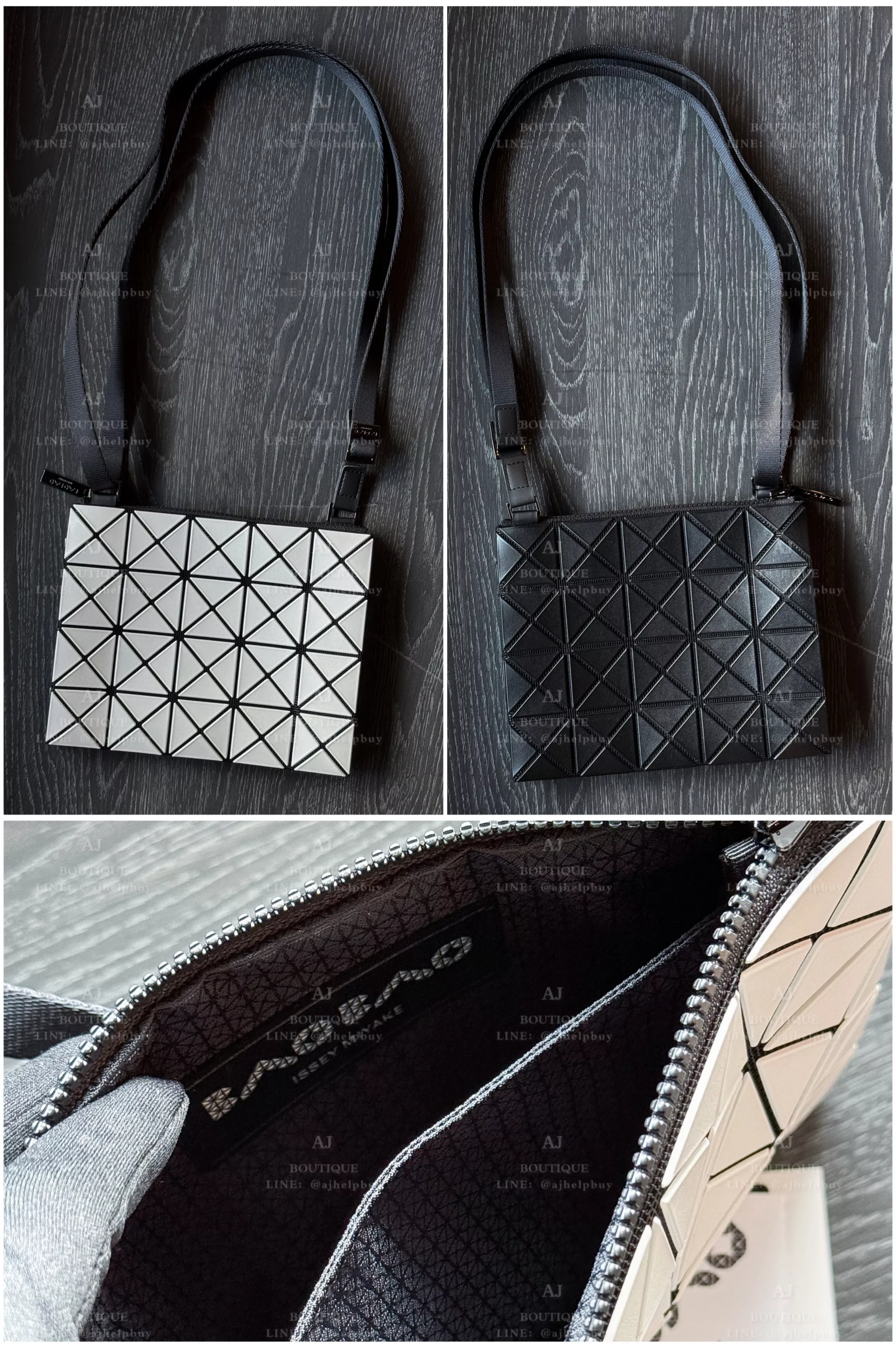 Baobao Issey Miyake Duo 雙面黑白拼色 斜背包/肩背包 代購主圖