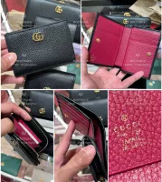Gucci 日本限定款 拉鍊短夾 黑色 代購照片