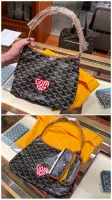 Goyard Mini Hobo Black Tan Heart 代購照片