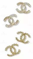 Chanel 針式耳環 淡金 代購照片