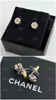 Chanel 針式耳環 淡金 代購照片