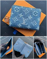Lv Louis Vuitton 超級缺貨款 丹寧面料短夾 代購照片