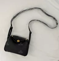 Hermes Mini Lindy Black Gold Hardware 黑金 代購照片
