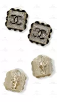 Chanel 夾式耳環 淡金 代購照片