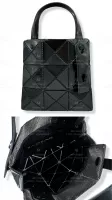 Baobao Issey Miyake Carat 立體方包 小款 亮面黑 代購照片