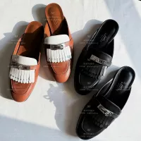 Hermes Kelly釦 穆勒鞋 銀釦 代購照片