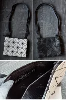 Baobao Issey Miyake Duo 雙面黑白拼色 斜背包/肩背包 代購照片