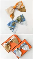 Hermes 新款 絲巾蝴蝶結髮夾 代購照片