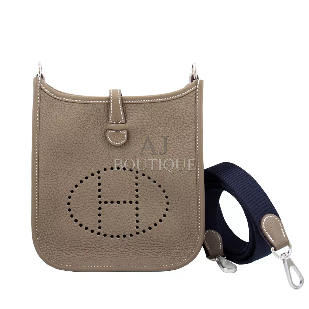 Hermes Mini Evelyne 銀釦 代購照片