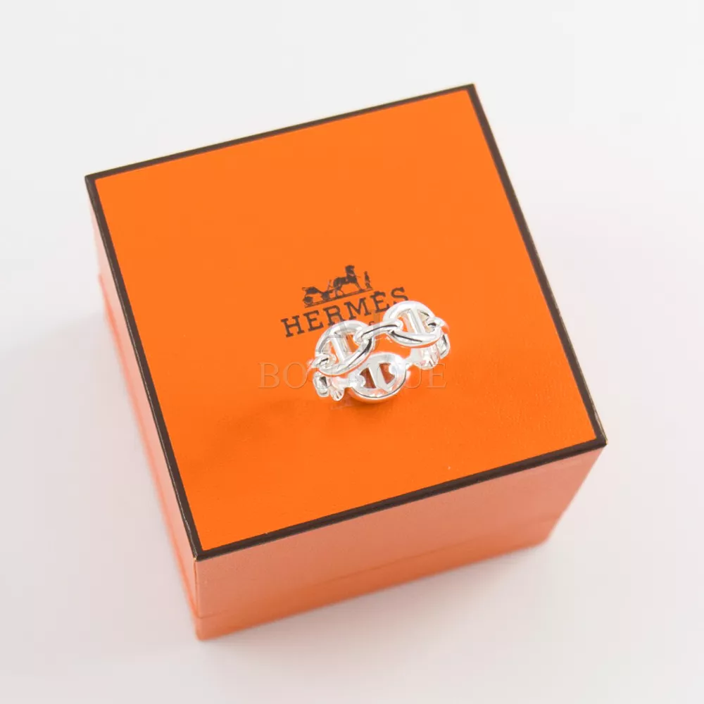 Hermes Chaine Ancre Enchainee Ring 純銀豬鼻戒指 代購主圖