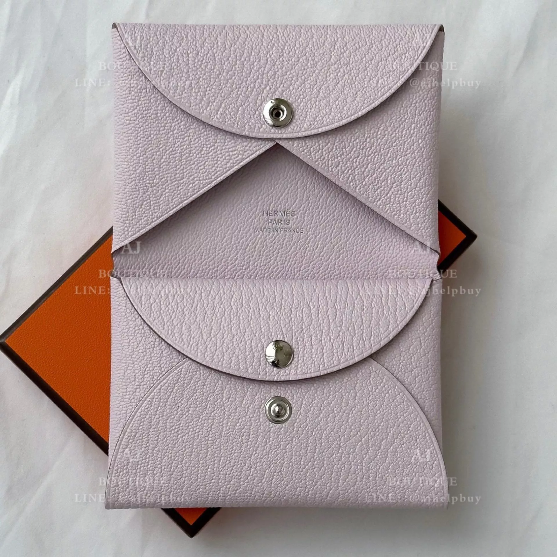 Hermes Calvi Duo 卡片零錢包 代購照片