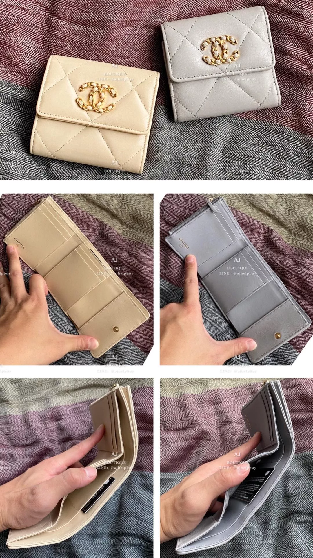 Chanel 19 三摺短夾 代購照片