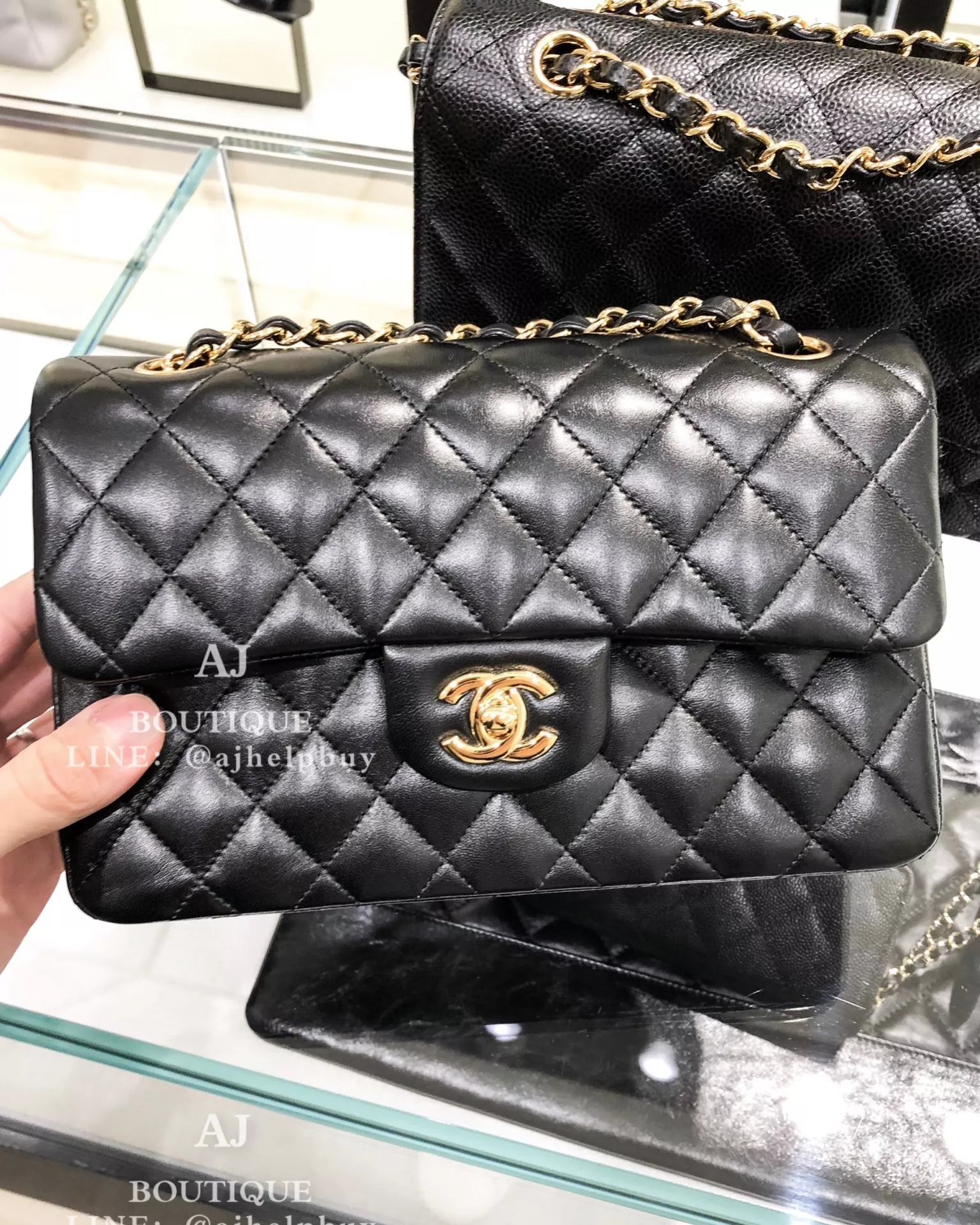 Chanel Coco 23 黑金 代購照片
