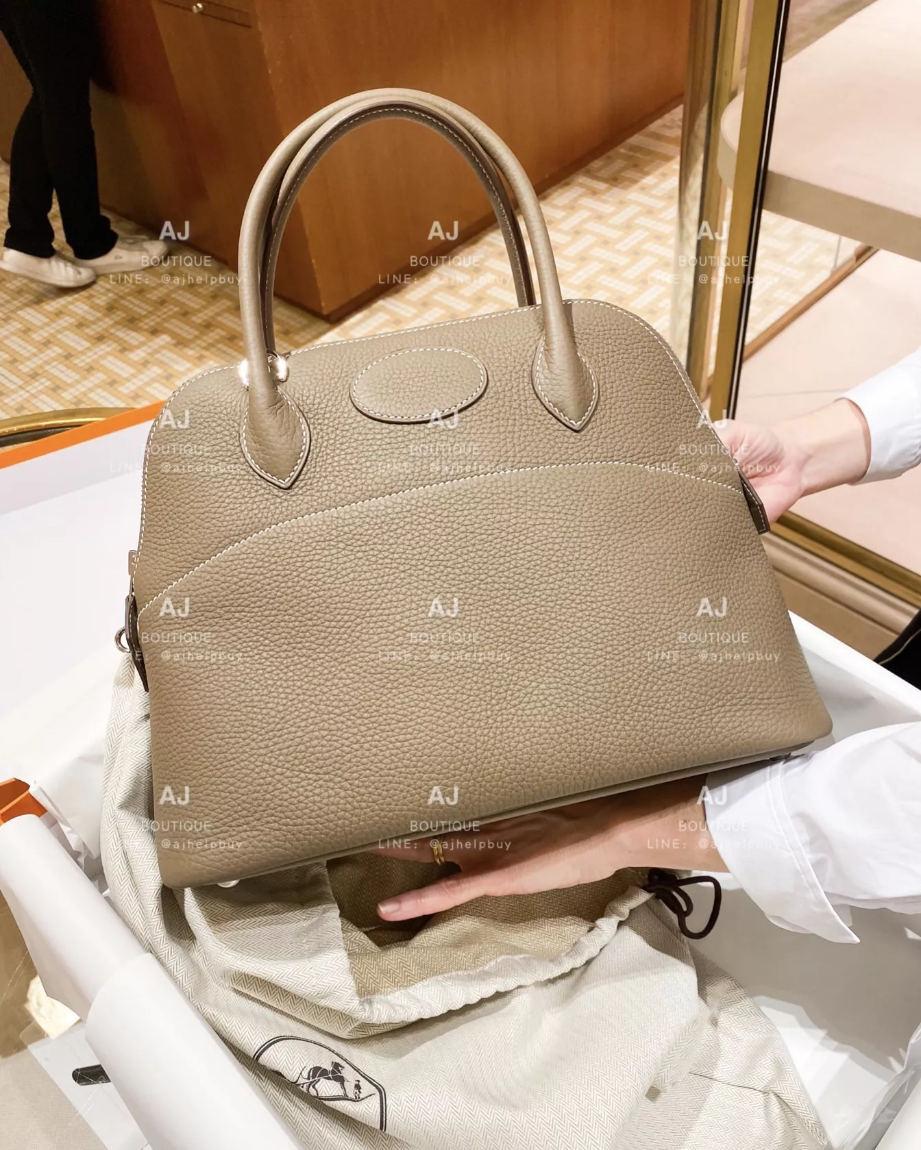 Hermes Bolide 31 Etoupe Tc Silver Hardware 代購照片