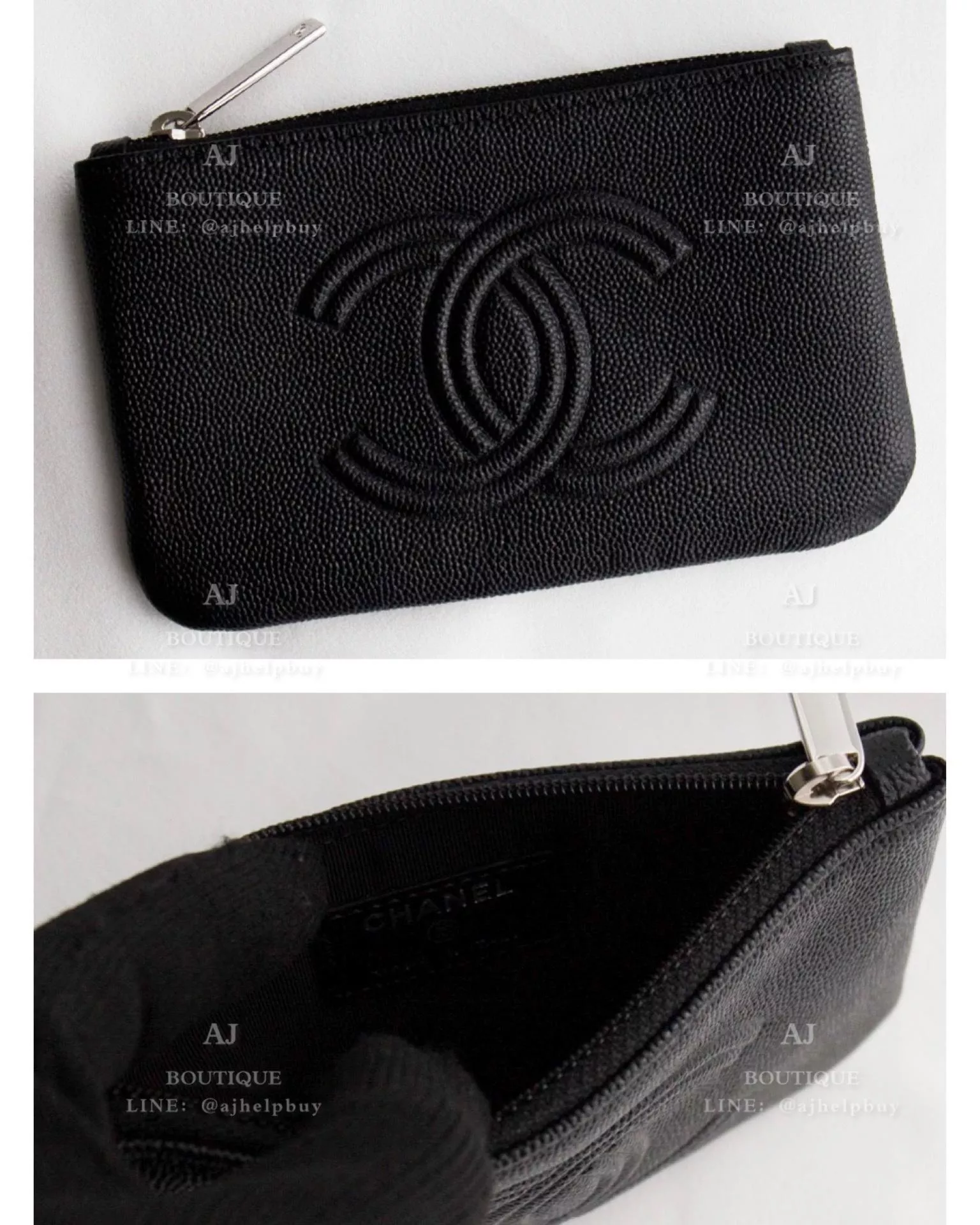 Chanel 一字拉鍊錢包 代購照片