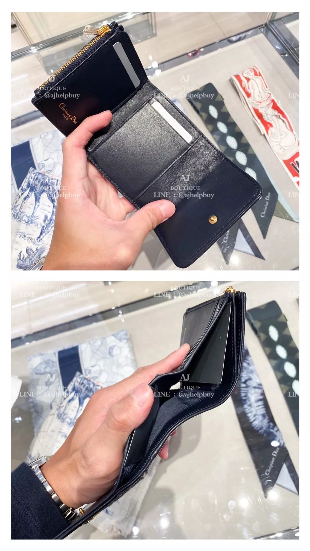 Dior 老花三折短夾 代購照片2