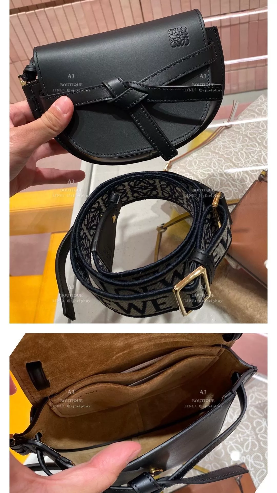 Loewe 黑色 Mini Gate Logo背帶款 代購照片