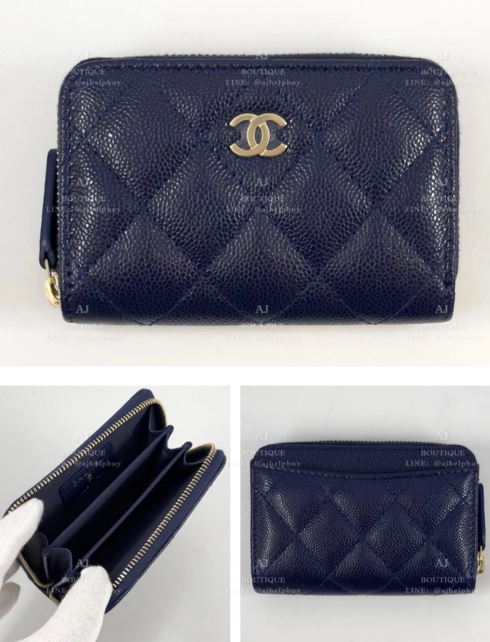 Chanel 經典款 拉鍊錢包 代購照片