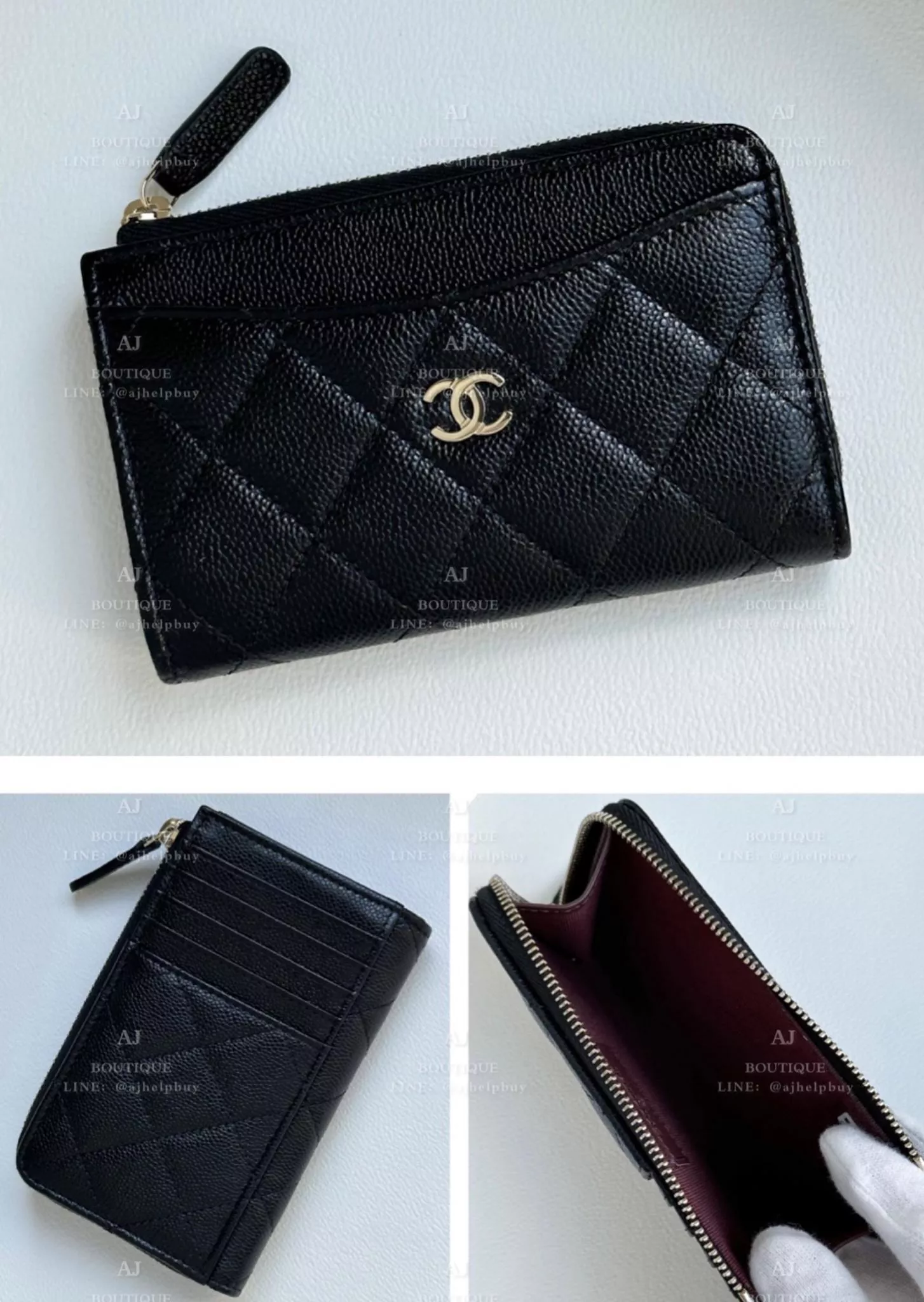 Chanel 經典款 L形拉鍊錢包 代購照片