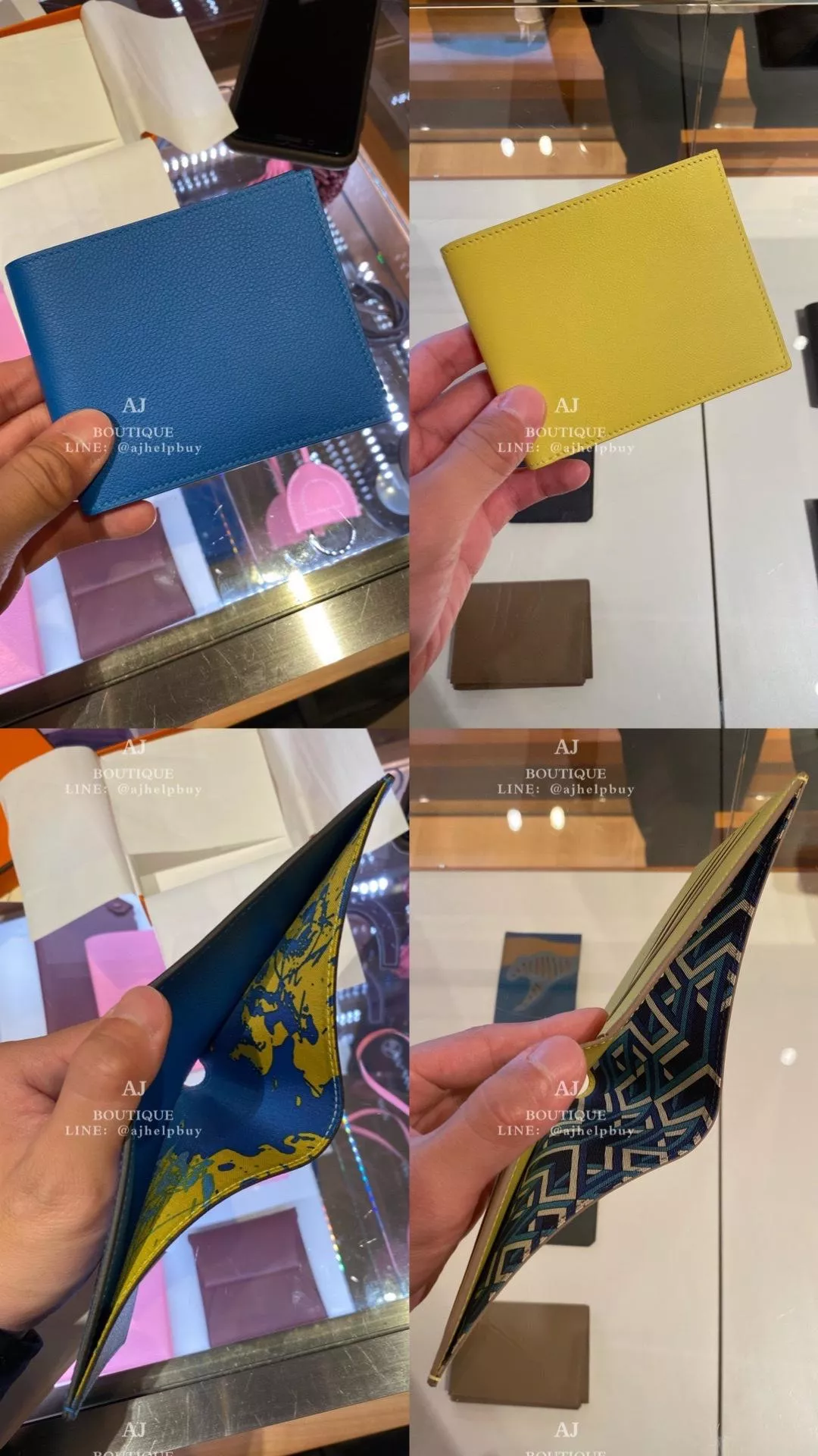 Hermes 男款絲巾皮夾 代購照片2