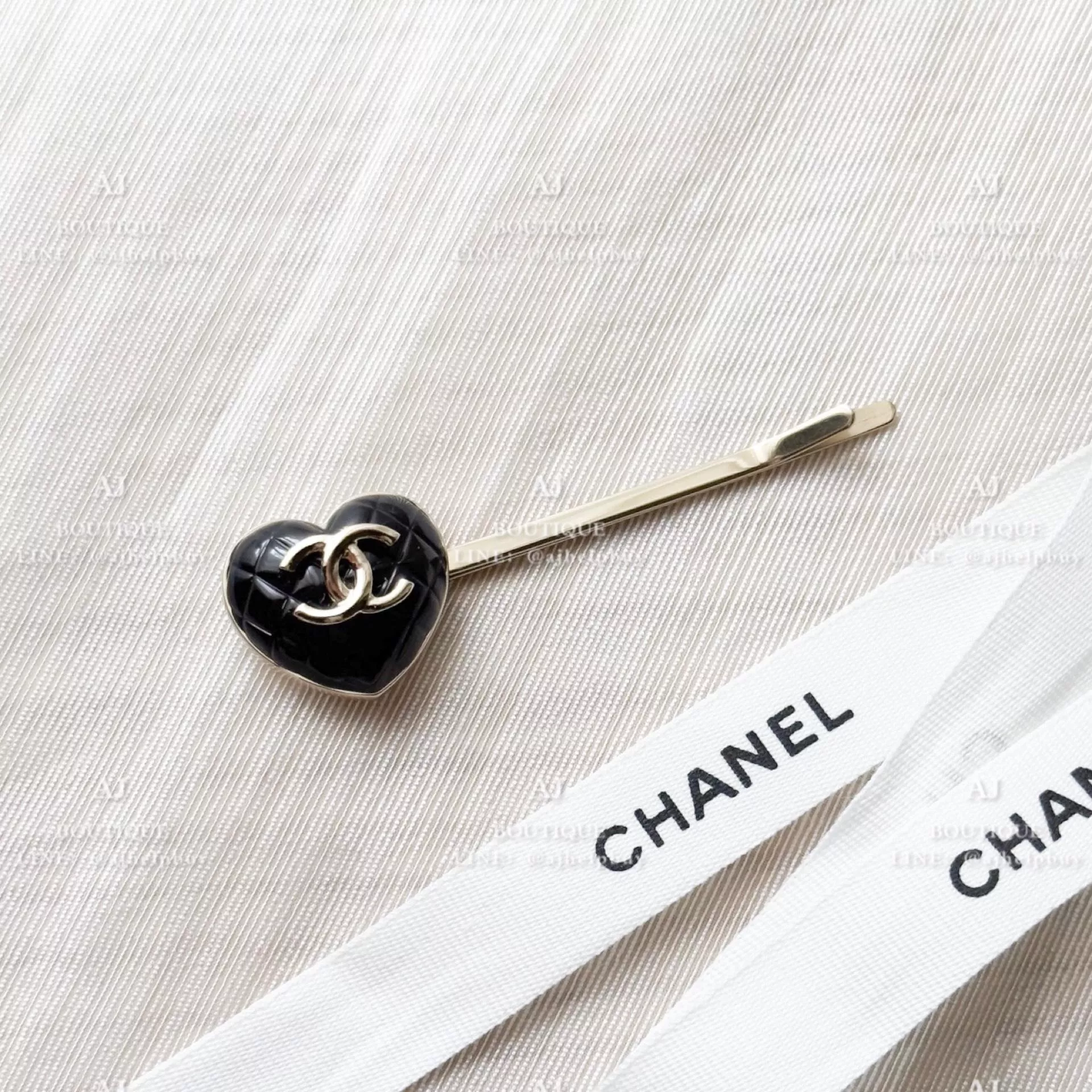 Chanel 髮夾 淡金 代購照片
