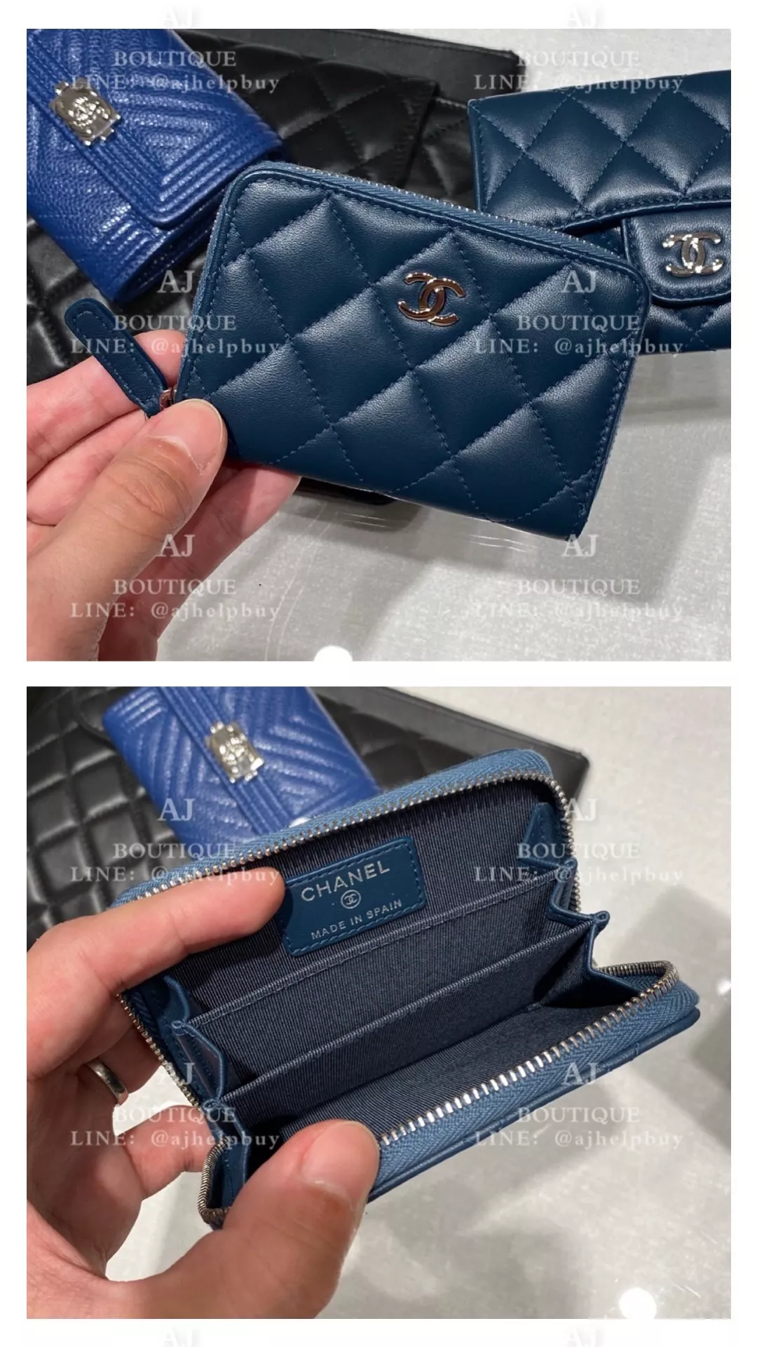 Chanel 經典款拉鍊錢包 代購照片