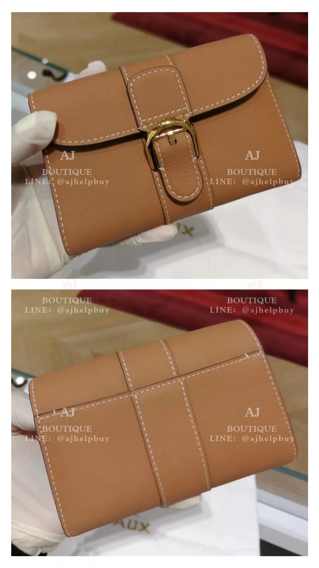 Delvaux Brillant三折短夾 棕色 代購照片