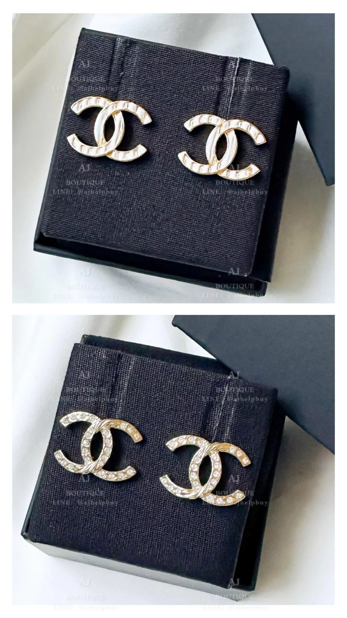 Chanel 針式耳環 淡金 代購照片
