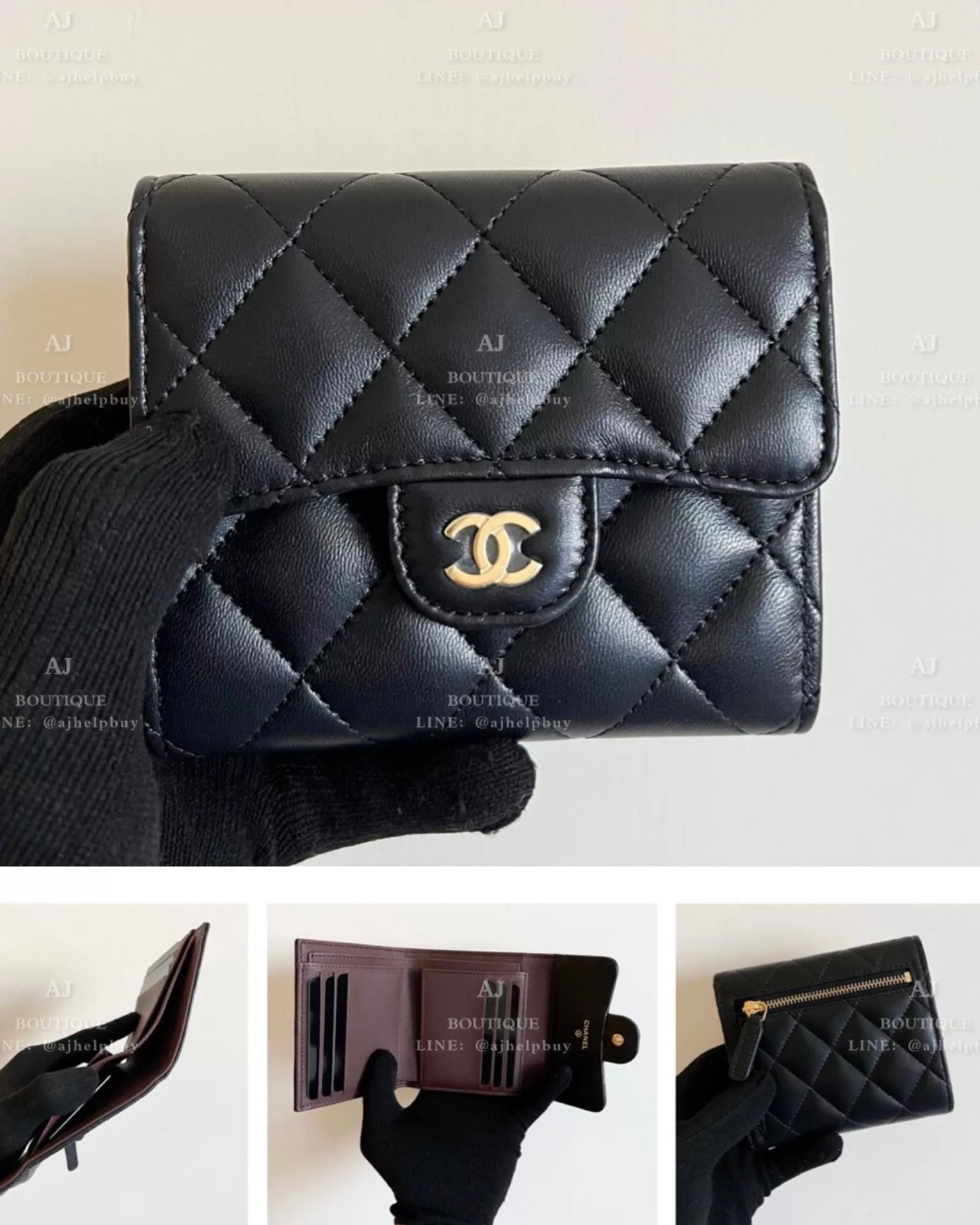 Chanel 經典款 三摺短夾 代購照片